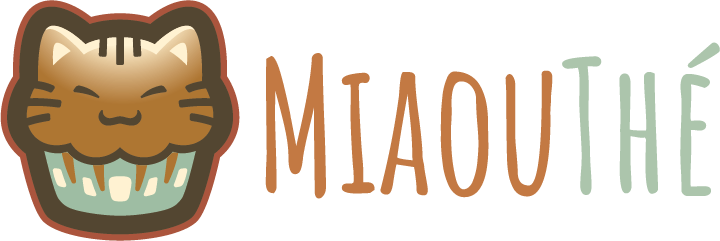 Logo horizontal de Miaouthé, bar à chats à Bordeaux